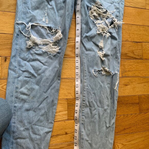 Levi’s Premium Wedgie Fit Jeans Women’s 27 | High Rise Distressed Ripped - Picture 3 of 8